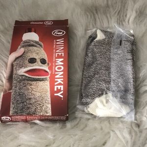 NWT Wine Monkey knit bottle bag Genuine Fred Party Gag